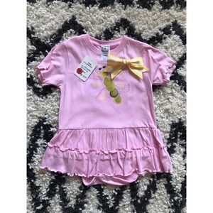 NWT Pink Ruffled Onesie